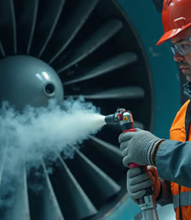 Applicazione pulizia criogenica nel settore aerospaziale
